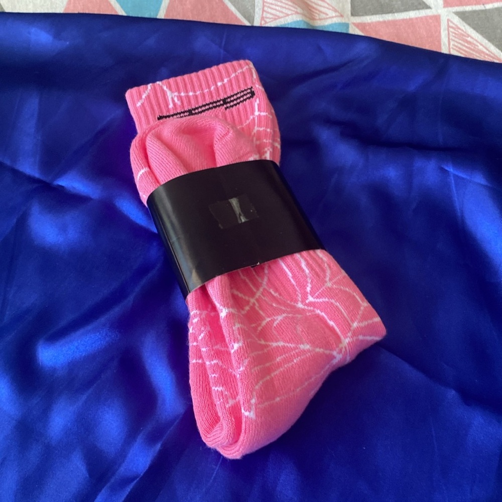 WMNS Sp5der Pink Web Socks Spider Worldwide Socks - Picture 2 of 7